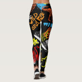 少年向け落書き – 手書き冷却感 レギンス (裏面)