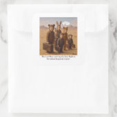 少年失ったたちは逃げ出すために到着した スクエアシール (バッグ)