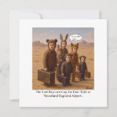 少年失ったたちは逃げ出すために到着した 招待状 (正面)