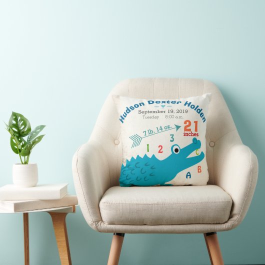 少年子供部屋ベビー誕生スタットアリゲーターカワイアロー クッション (椅子)