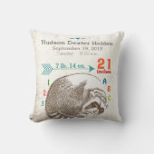 少年子供部屋ベビー誕生スタットラクーン矢印パターン クッション (正面)