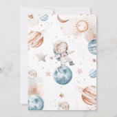 少年宇宙飛行士が太陽を一周する誕生日 招待状 (裏面)