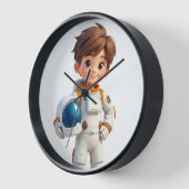 少年宇宙飛行士時計 壁時計 (傾斜)