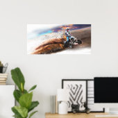 少年実在向けクワッドバイクおもしろい ポスター (ホームオフィス)