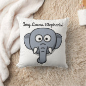 少年少女が象を愛する クッション (ブランケット)