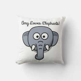 少年少女が象を愛する クッション