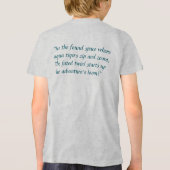 少年少女のためのアクアブレーズタイガー トライブレンドＴシャツ (裏面)