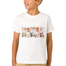 少年少女のためのキツネと友達Tシャツ。