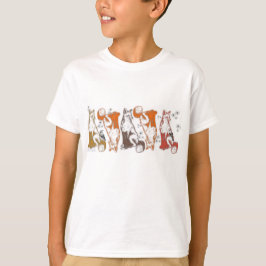 少年少女のためのキツネと友達Tシャツ。 Tシャツ