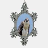 少年少女の密会 スノーフレークピューターオーナメント (左)