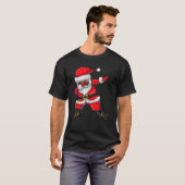 少年少女ダビングサンタクリスマスキッズ Tシャツ (正面フル)