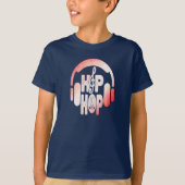 少年少女ヒップホップ・イースター ヘッドホン Tシャツ (正面)