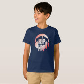 少年少女ヒップホップ・イースター ヘッドホン Tシャツ (正面フル)