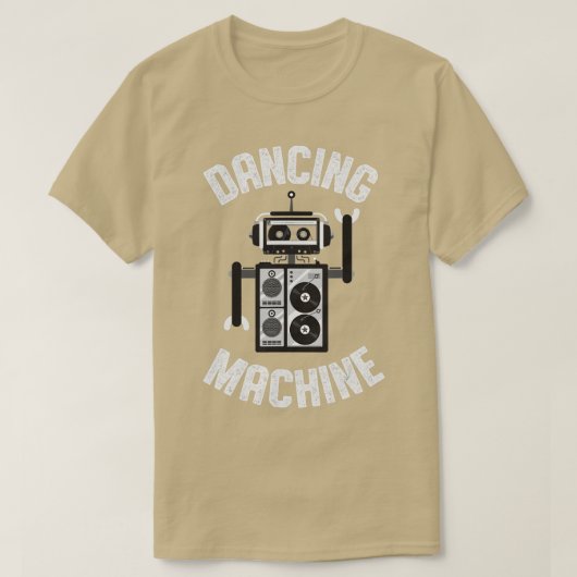 少年少女踊り機械ロボット Tシャツ (デザイン正面)