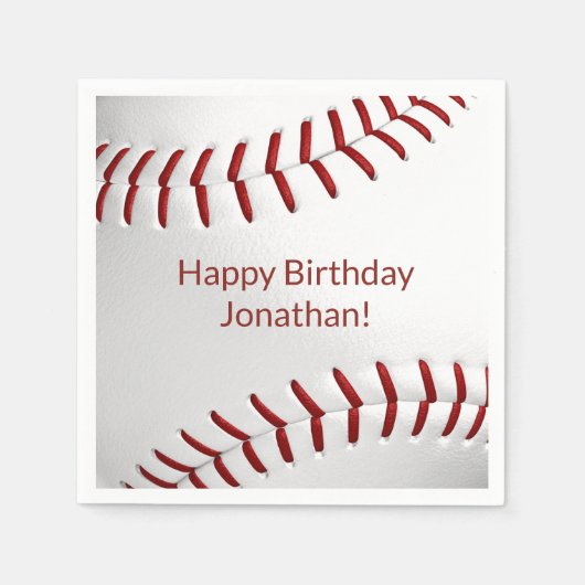 少年少女野球ソフトボールパーティー スタンダードカクテルナプキン (正面)