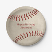 少年少女野球ソフトボールパーティー ペーパープレート (正面)