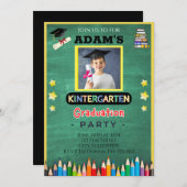 少年幼稚園卒業写真招待状 招待状 (正面/裏面)