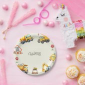 少年建築誕生日パーティー ペーパープレート (パーティー)