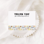 少年建設ビルダーの誕生日 サンキューカード<br><div class="desc">あなたの少年建設テーマの誕生日パーティーに出席してくれた友達や愛する人たちに感謝の気持ちを表しましょう！ このデザインは、水彩画の建設工具と楽しいタイポグラフィーを特徴としており、あなたのお子さんにぴったりです。</div>