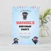 少年忍者の誕生日招待状, 招待状 (スタンド正面)