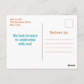 少年恐竜の誕生日パーティーはがき ポストカード (裏面)