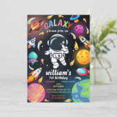 少年惑星エイリアンスターズ宇宙銀河1歳誕生日 招待状 (スタンド正面)