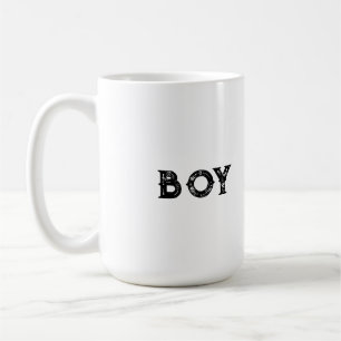 少年文字とブラック文字カラークラシックコーヒーマグ コーヒーマグカップ