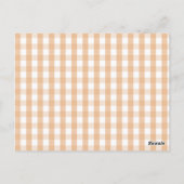 少年服かぼちゃの秋赤ちゃんシャワーベビー本 ポストカード (裏面)