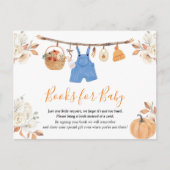 少年服かぼちゃの秋赤ちゃんシャワーベビー本 ポストカード (正面)