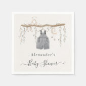 少年服ユーカリ少年の赤ちゃんシャワー スタンダードカクテルナプキン (正面)