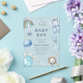 少年服子供部屋赤ちゃんシャワー アクリル招待状 (インサイチュ (ウェディング))