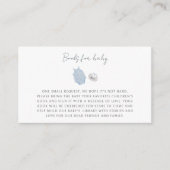 少年服水彩赤ちゃんシャワーベビー エンクロージャーカード (正面)