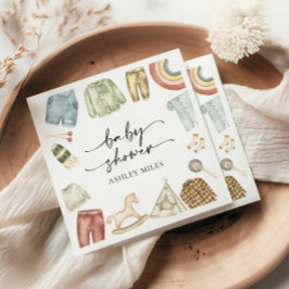 少年服赤ちゃんシャワーナプキン スタンダードランチョンナプキン