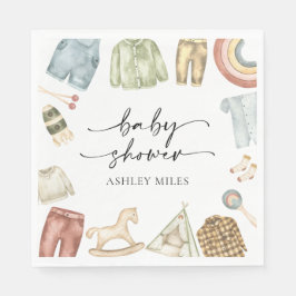 少年服赤ちゃんシャワーナプキン スタンダードランチョンナプキン