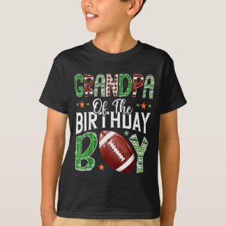 少年服 おじいちゃんの誕生日 試合の日 フットボール Tシャツ