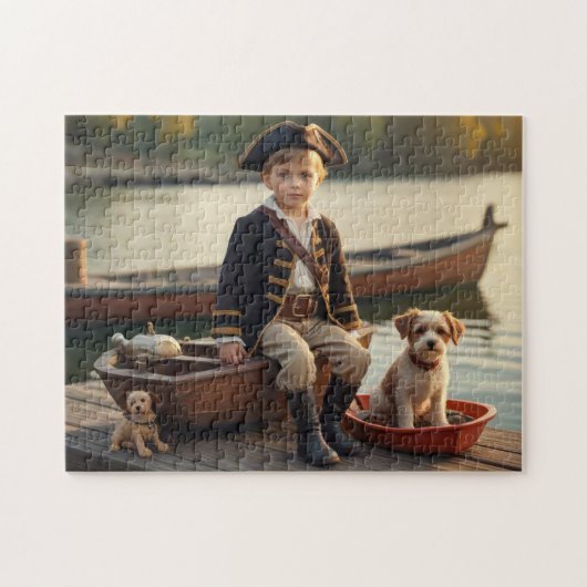 少年海賊と彼の犬 ジグソーパズル (横)