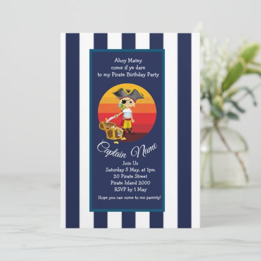 少年海賊のドクロ剣 招待状 (スタンド正面)