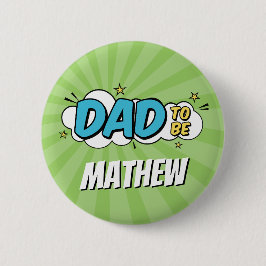 少年漫画ブックスーパーヒーローベビーシャワーパパ 缶バッジ