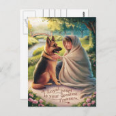 少年犬の夏日 ポストカード (正面/裏面)