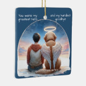 少年犬の記念碑 セラミックオーナメント (右)