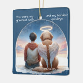 少年犬の記念碑 セラミックオーナメント (左)