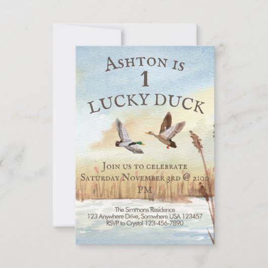 少年狩猟招待状 招待状 (正面)