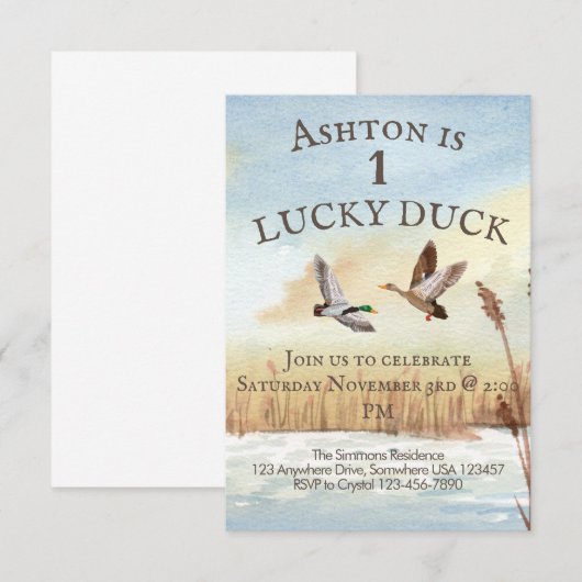 少年狩猟招待状 招待状 (正面/裏面)