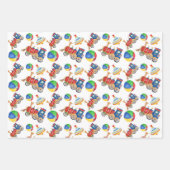 少年玩具包カラフル装紙シート ラッピングペーパーシート (正面2)