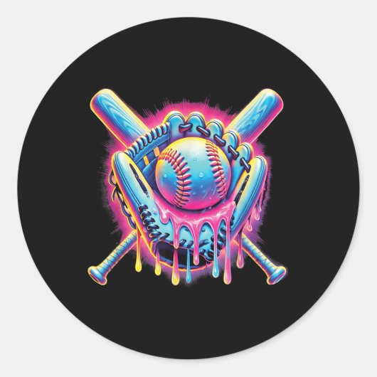 少年用アイスクリームドリップユースボーイズB ラウンドシール (正面)