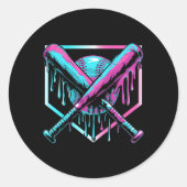 少年用アイスクリームドリップユースボーイズB ラウンドシール (正面)