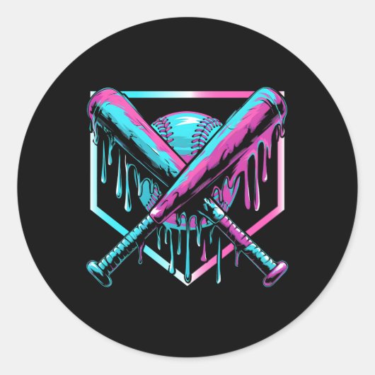 少年用アイスクリームドリップユースボーイズB ラウンドシール (正面)