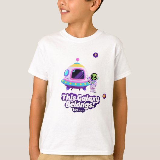 少年用エイリアングラフィックTシャツ Tシャツ (正面)