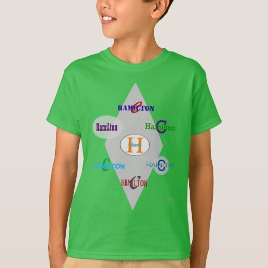 少年用パーソナライズTシャツ HAMbyWG Tシャツ (正面)