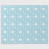 少年用ベビーカー付きベビーシャワーラッピング紙 ラッピングペーパー (フラット)